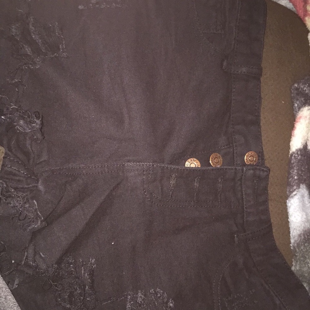 Three pairs of jean shorts